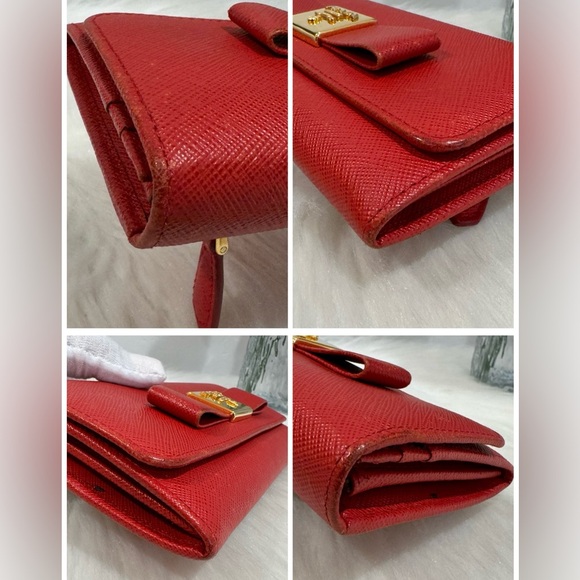 PRADA Saffiano Leather Bifold Wallet GUC - Picture 16 of 16